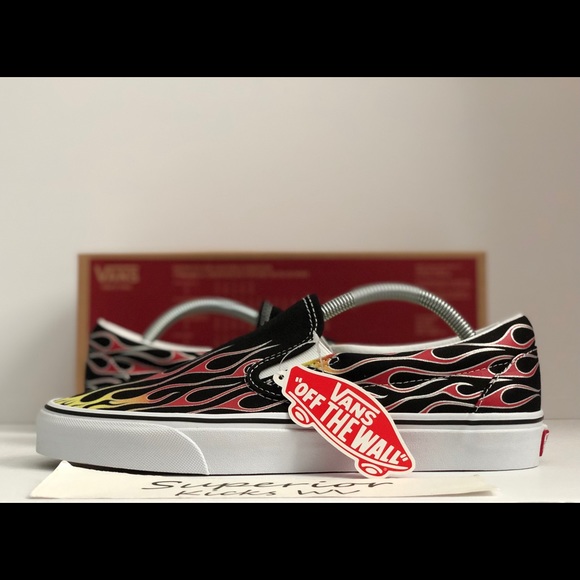 Vans Other - Vans Classic Slip-On (Vans Mesh Up) “Flames”
